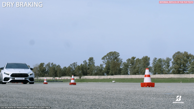 Potenza Race dry braking