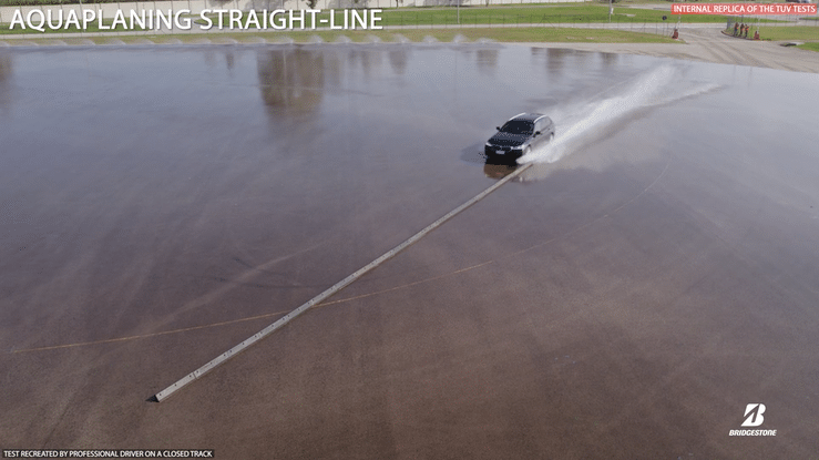 Turanza 6 straight hydroplaning